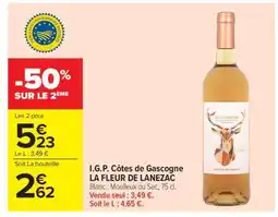 Carrefour I.G.P. Côtes de Gascogne LA FLEUR DE LANEZAC offre