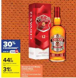 Carrefour Blended Scotch Whisky Chivas Regal offre