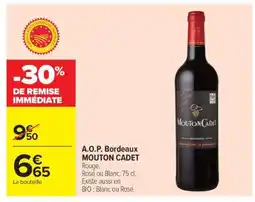 Carrefour A.O.P. Bordeaux MOUTON CADET offre