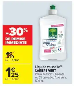 Carrefour LIQUIDE VAISSELLE L’ARBRE VERT offre