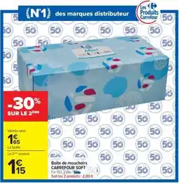 Carrefour Boîte de mouchoirs CARREFOUR SOFT offre