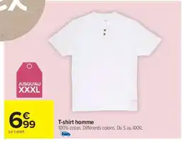 Carrefour T-shirt homme offre