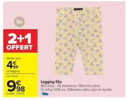 Carrefour Legging fille offre