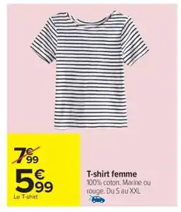 Carrefour T-shirt femme offre