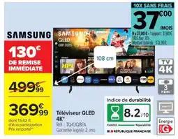 Carrefour Téléviseur QLED 4K offre