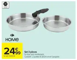 Carrefour SET 3 PIECES offre