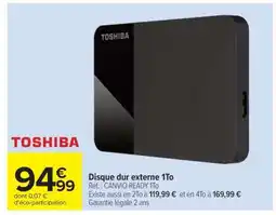 Carrefour Disque dur externe 1To offre
