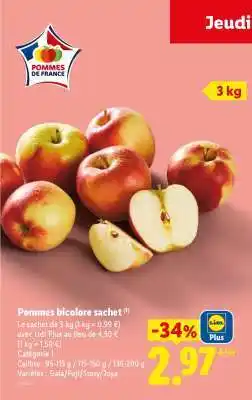 Lidl Pommes bicolore sachet offre