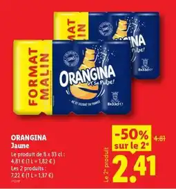 Lidl Orangina Jaune offre