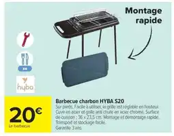 Carrefour Barbecue charbon HYBA S20 offre