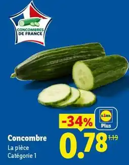 Lidl CONCOMBRE offre
