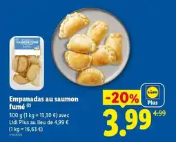 Lidl Empanadas au saumon fumé offre