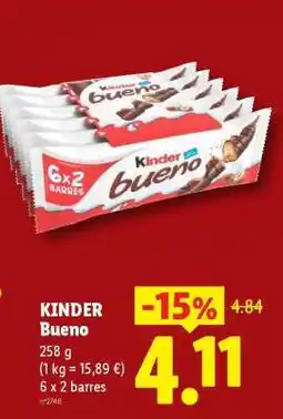 Lidl KINDER BUENO offre