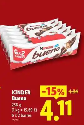 Lidl KINDER BUENO offre