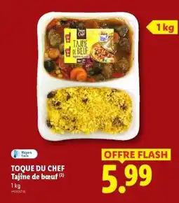 Lidl TOQUE DU CHEF Tajine de bœuf offre