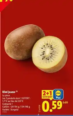 Lidl Kiwi jaune offre