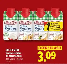 Lidl ELLE & VIRE Crème entière de Normandie offre