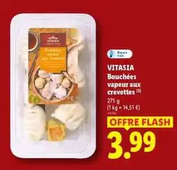 Lidl VITASIA Bouchées vapeur aux crevettes offre