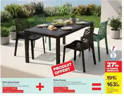 Carrefour Table résine Gruyver offre