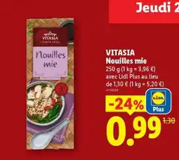 Lidl VITASIA Nouilles mie offre
