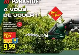 Lidl Parkside Coupe-bordures/ taille-haies sans fil offre