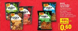 Lidl MAGGI Saucy Noodles cup ou sachet offre