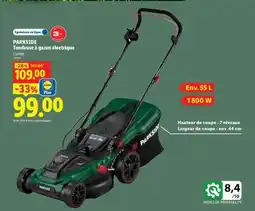 Lidl PARKSIDE Tondeuse à gazon électrique offre