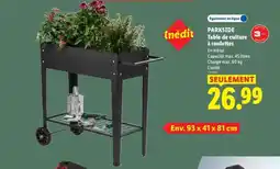 Lidl PARKSIDE Table de culture à roulettes offre