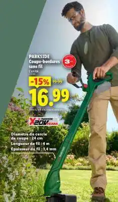 PARKSIDE Coupe-bordures sans fil