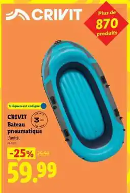 Lidl CRIVIT Bateau pneumatique offre