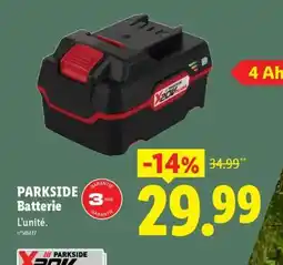 Lidl PARKSIDE Batterie offre