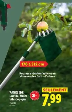 Lidl PARKSIDE Cueille-fruits télescopique offre