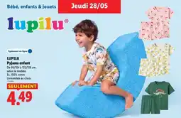 Lidl LUPILU Pyjama enfant offre