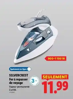 Lidl SILVERCREST Fer à repasser de voyage offre