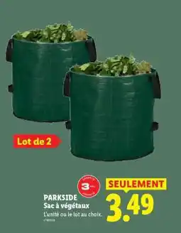 Lidl PARKSIDE Sac à végétaux offre