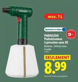 Lidl PARKSIDE Pulvérisateur à pression sans fil offre
