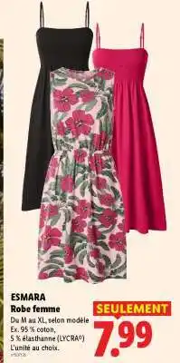 Lidl ESMARA Robe femme offre