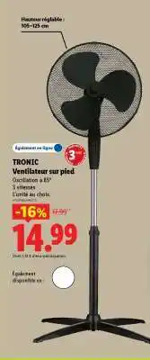 Lidl TRONIC Ventilateur sur pied offre