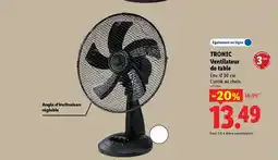Lidl TRONIC Ventilateur de table offre