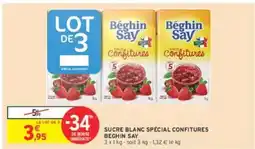 Intermarché Hyper SUCRE BLANC SPÉCIAL CONFITURES BEGHIN SAY offre