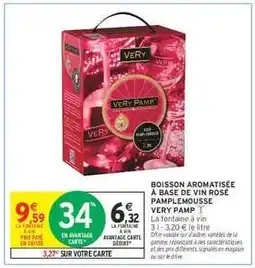 Intermarché Hyper BOISSON AROMATISÉE À BASE DE VIN ROSÉ PAMPLEMOUSSE VERY PAMP offre