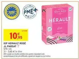 Intermarché IGP HERAULT ROSÉ JL PARSAT offre