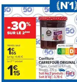 Carrefour Confiture CARREFOUR ORIGINALE offre