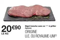Monop' Gigot tranche sans os à griller agneau offre