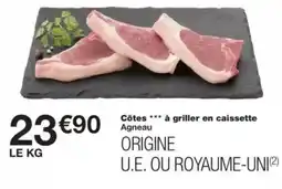 Monop' Côtes à griller en caissette agneau offre