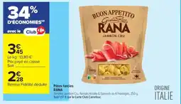 Carrefour Contact RANA Pâtes farcies offre