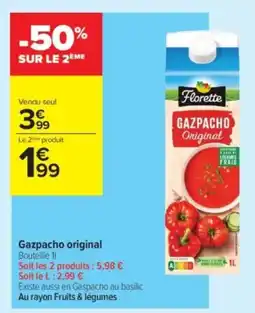 Carrefour Contact Gazpacho original offre