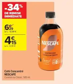 Carrefour Contact NESCAFÉ Café Concentré offre