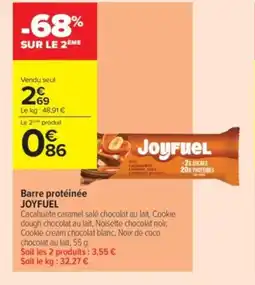 Carrefour Contact JOYFUEL Barre protéinée offre