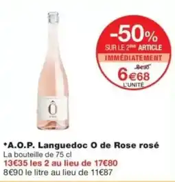 Monop' A.o.p. languedoc o de rose rosé offre